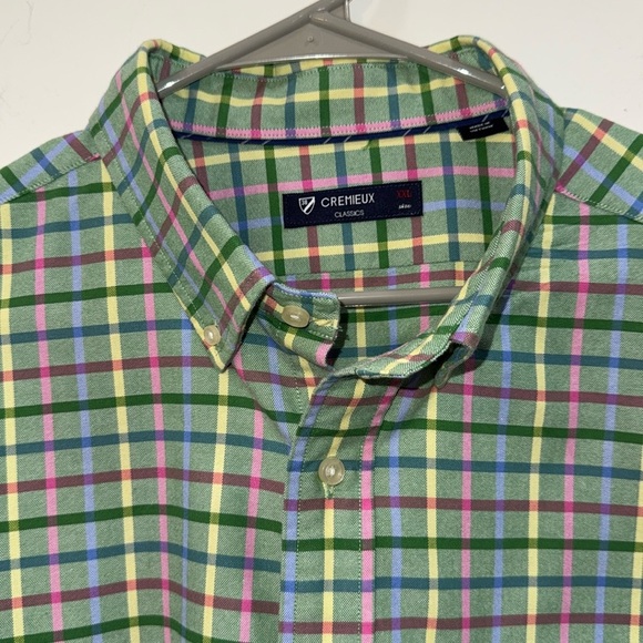 Daniel Cremieux 2XL l/s button down shirt in plaid 100% cotton - Picture 3 of 7